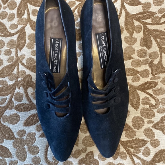 Stuart Weitzman black suede heels - Picture 2 of 5